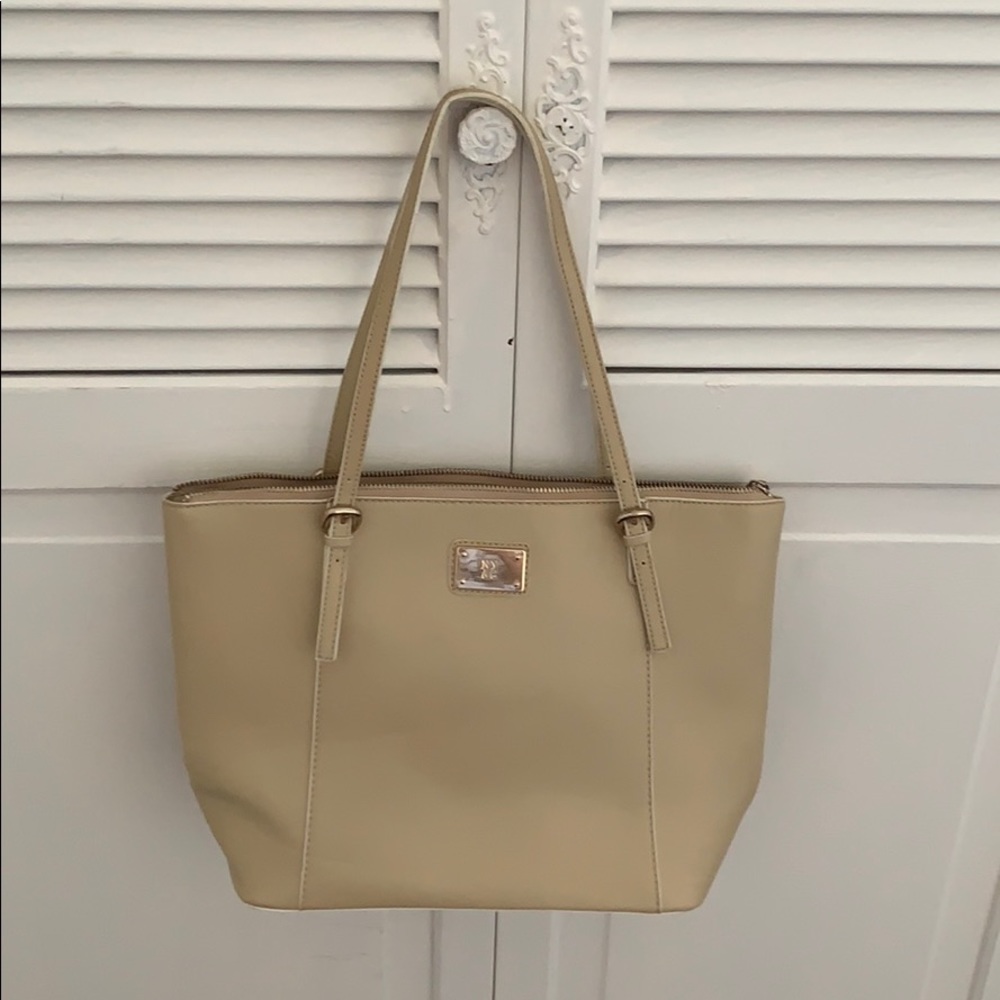 Tan handbag